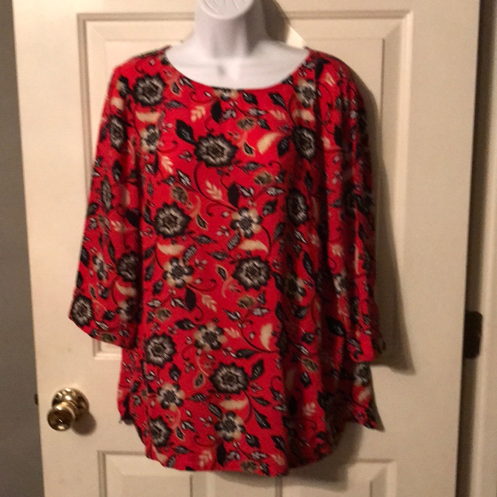J. Jill Floral Top Size Medium VGUC